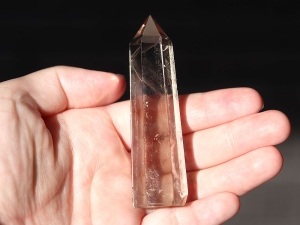 挑戦 茶色 スモーキークォーツ ポイント ポリッシュ 027｜風蓮の宝石箱